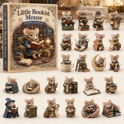 Little Bookist Mouse Christmas Advent Calendar Xmas Countdown Xmas Gifts For Book Lovers
