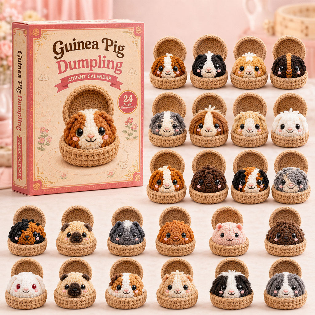 Guinea Pig Dumpling Christmas Advent Calendar Unique Counting Down Calendar Xmas Presents