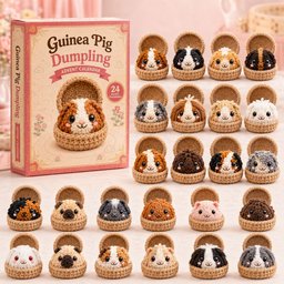 Guinea Pig Dumpling Christmas Advent Calendar Unique Counting Down Calendar Xmas Presents