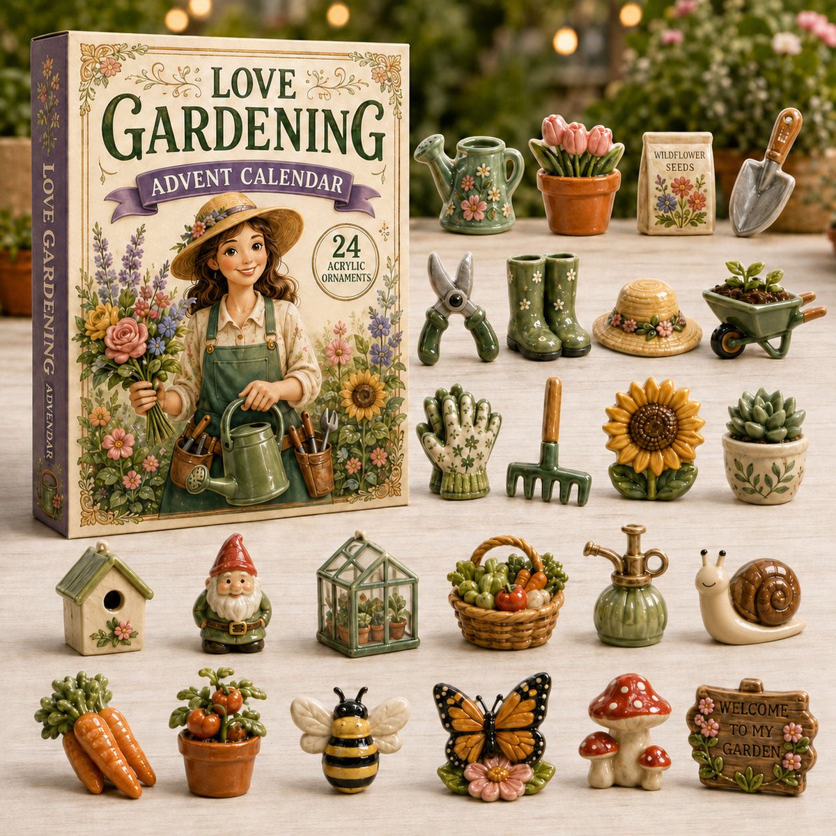 Love Gardening Christmas Advent Calendar Xmas Countdown Christmas Gifts For Gardening Lovers