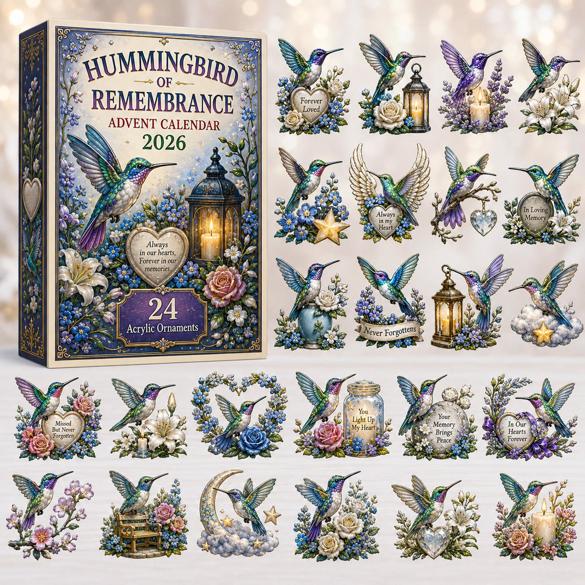 Hummingbird Of Remembrance Christmas Advent Calendar Xmas Countdown Christmas Gifts