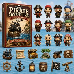Pirate Adventure Advent Calendar 24 Days Of Christmas Blindbox Xmas Gifts For Boyfriend