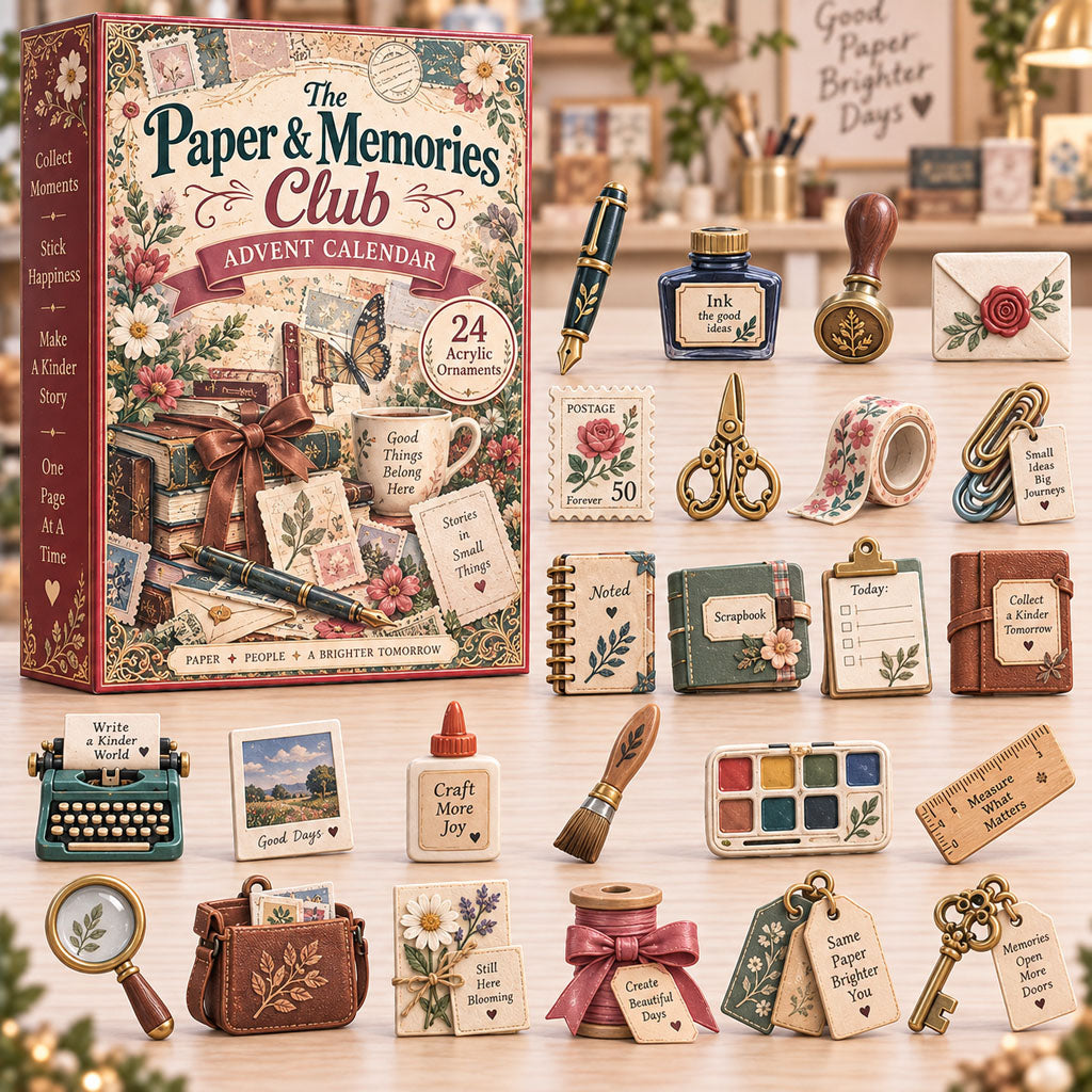 Paper Memories Club Christmas Advent Calendar 2026 Perfect Xmas Gifts For Her_