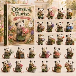 Opossum Florist Christmas Advent Calendar Xmas Calendar Countdown Opossum Lovers Xmas Gifts