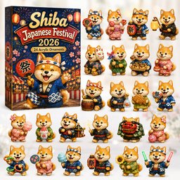 Shiba Japanese Festival Advent Calendar Festival Countdown Christmas Gifts For Shiba Lovers