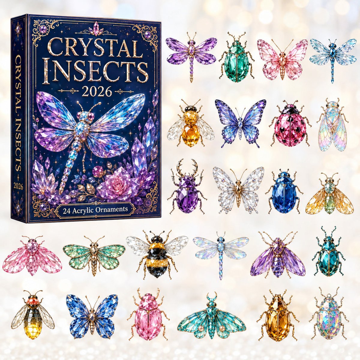 Insects Christmas Advent Calendar Xmas Calendar Countdown Gifts For Insect Lovers
