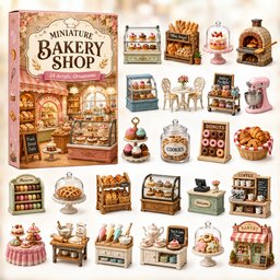 Miniature Bakery Shop Christmas Advent Calendar 2026 24 Day Festive Countdown Xmas Gifts For Mom