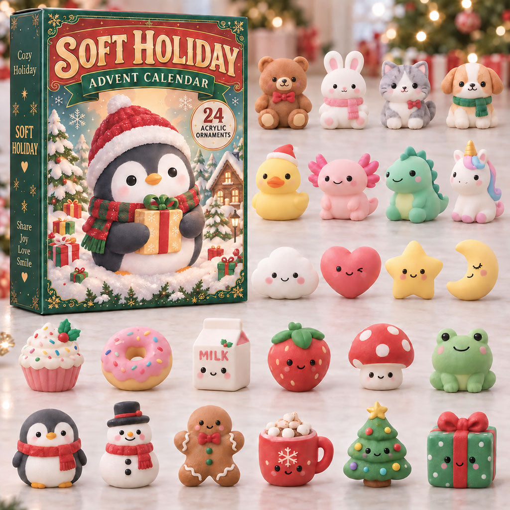 Soft Holiday Penguin Christmas Decoration Advent Calendar 2026 Best Xmas Gifts For Women