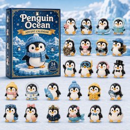 Penguin Ocean Advent Calendar 24 Days Of Christmas Blindbox Xmas Gifts For Penguin Lovers