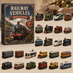 Railway Vehicles Train 2026 Christmas Advent Calendar Xmas Gifts For Father