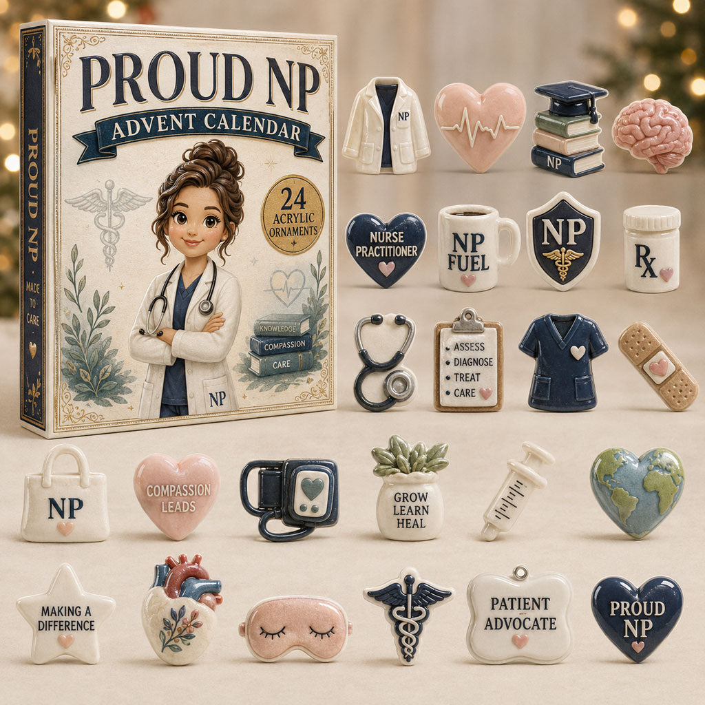 Proud Nip Christmas Advent Calendar Cute Counting Down Calendar Xmas Gifts For Doctor
