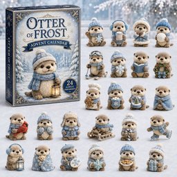Otter Of Frost Xmas Advent Calendar Christmas Countdown Decor Gifts For Otter Lovers