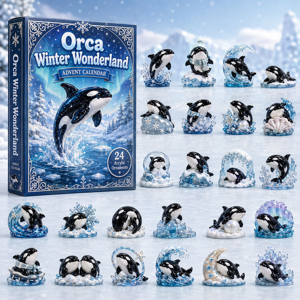 Orca Winter Wonderland Christmas Advent Calendar Xmas House Decor Christmas Gifts