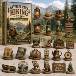 National Park Hiking Christmas Advent Calendar 2026 24 Day Festive Countdown Friends Xmas Gift