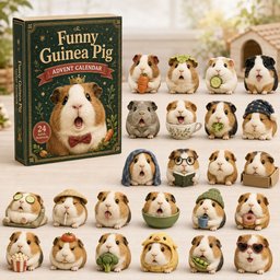 Funny Guinea Pig Daily Advent Calendar 24 Days Of Christmas Blindbox Guinea Pig Lover Presents