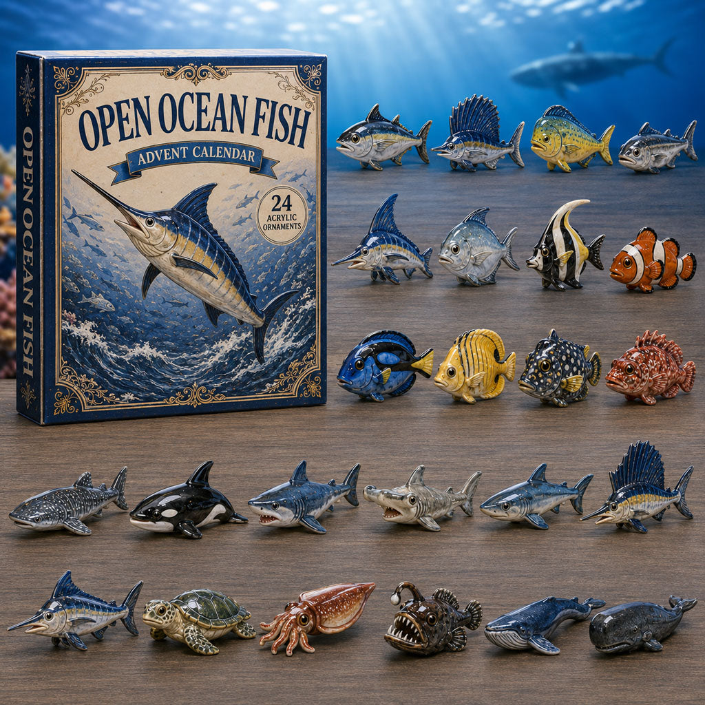 Open Ocean Fish Christmas Advent Calendar Xmas Countdown Christmas Gifts For Ocean Lovers
