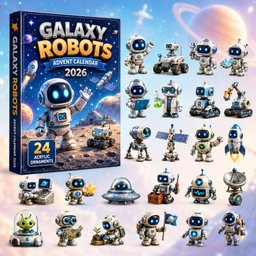 Galaxy Robots Christmas Advent Calendar Counting Down Calendar Space Lovers Xmas Gifts