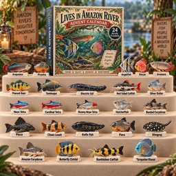 Lives In Amazon River Christmas Advent Calendar Christmas Countdown Gifts For Fish Lovers