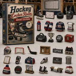 Hockey Locker Room Christmas Advent Calendar Xmas Calendar Countdown Xmas Gifts For Hockey Lover