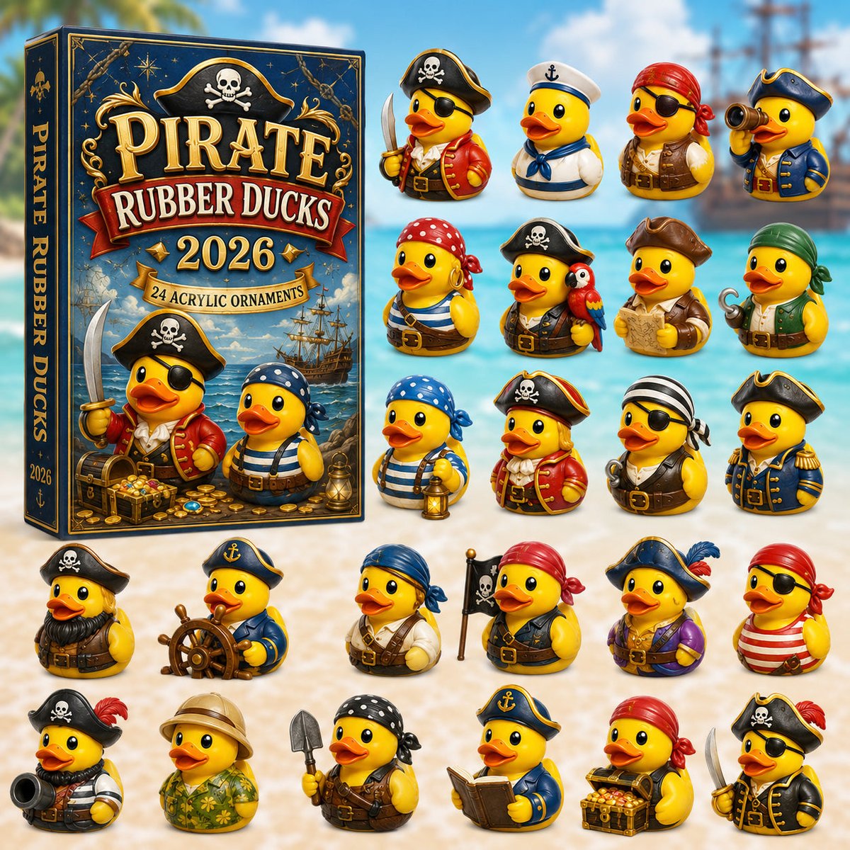 Pirate Ducks Christmas Advent Calendar Christmas Countdown Gifts For Pirate Lovers