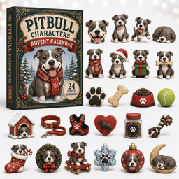Pitbull Characters Christmas Advent Calendar Christmas Countdown Gifts For Pitbull Lovers