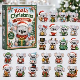 Koala Christmas Advent Calendar Xmas House Decor Christmas Gifts For Koala Lovers