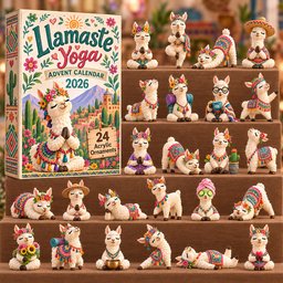 Llamaste Yoga Christmas Advent Calendar Christmas Eve Countdown Gifts For Llama Lovers