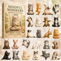 Mindful Whiskers Christmas Advent Calendar Counting Down Calendar Yoga Lovers Xmas Gifts