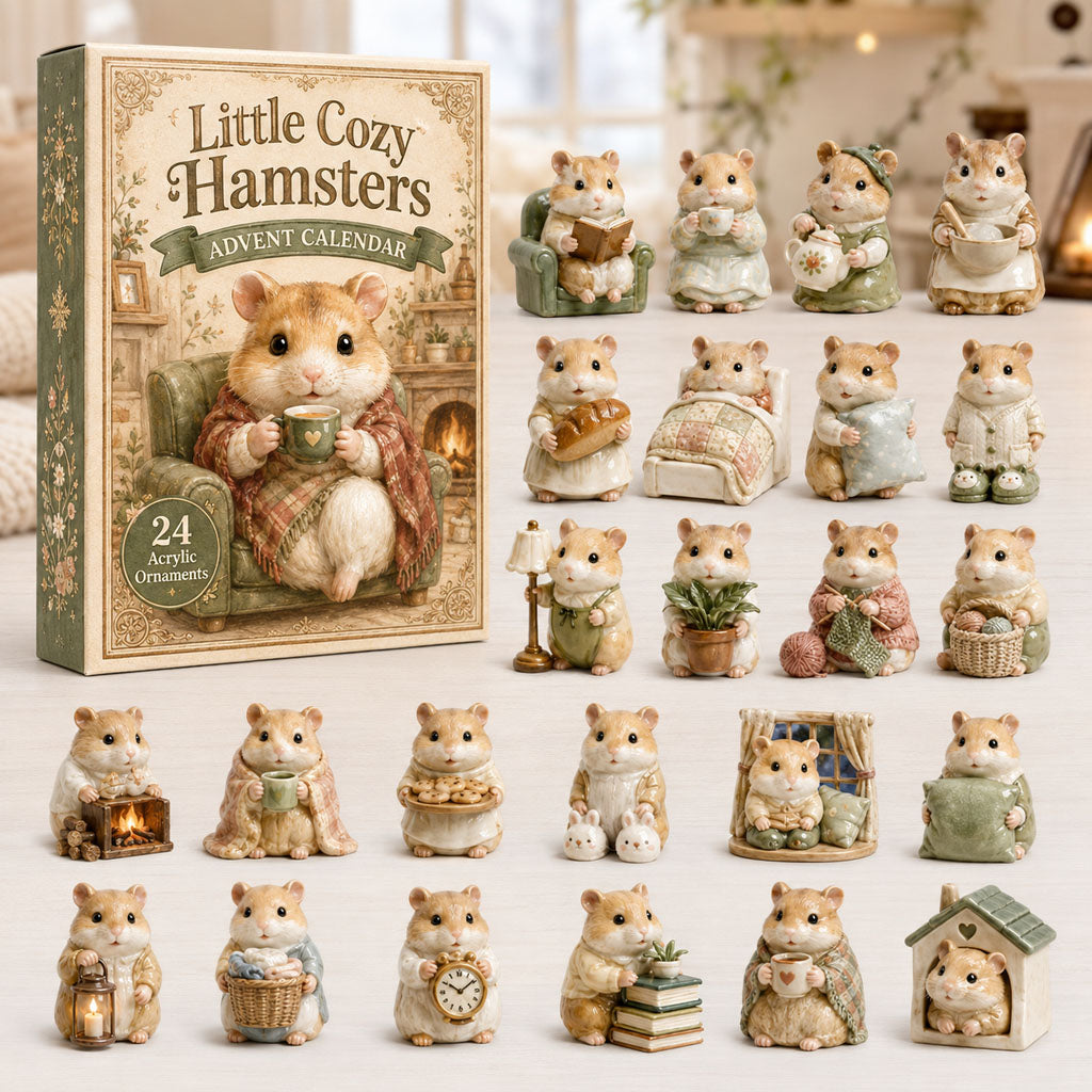 Little Cozy Hamsters Christmas Advent Calendar Christmas Gifts For Hamster Lovers