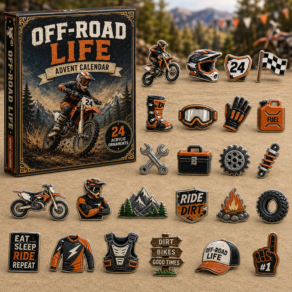 Off Road Life Christmas Advent Calendar Xmas Tree Hanging Gifts For Motorsport Lovers