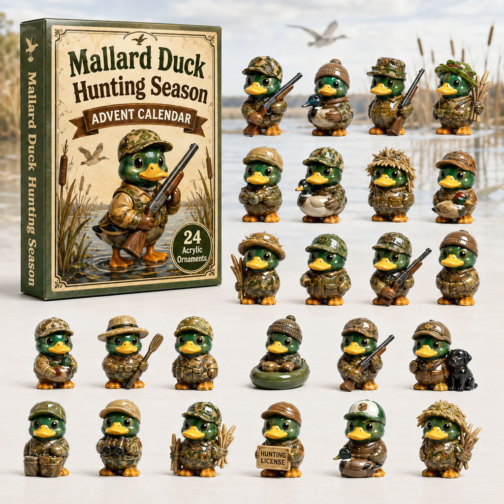Mallard Duck Hunting Season Christmas Advent Calendar Xmas Calendar Countdown Xmas Gifts