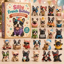 Silly French Bulldog Christmas Advent Calendar 2026 Xmas Gifts For French Bulldog Owners