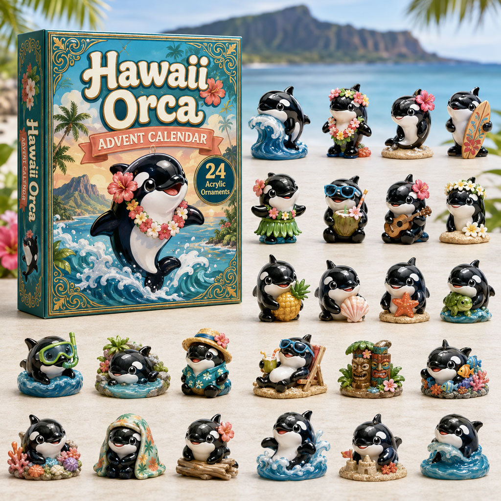Hawaii Orca Christmas Advent Calendar Christmas Countdown Gifts For Orca Lovers