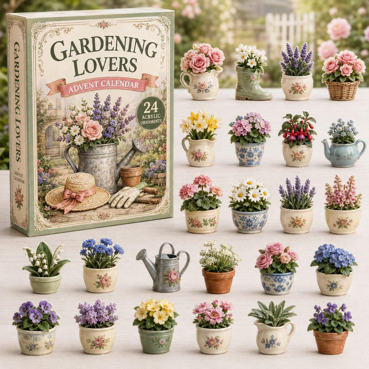 Gardening Lovers Christmas Advent Calendar Xmas Home Decor Gifts For Gardening Lovers