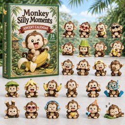 Monkey Silly Moments Christmas Advent Calendar Christmas Countdown Gifts For Monkey Lovers