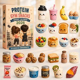 Protein Gym Snacks Christmas Advent Calendar Cute Counting Down Calendar Xmas Presents