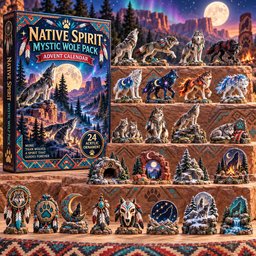 Native Spirit Mystic Wolf Pack Christmas Advent Calendar Christmas Gifts For Wolf Lovers