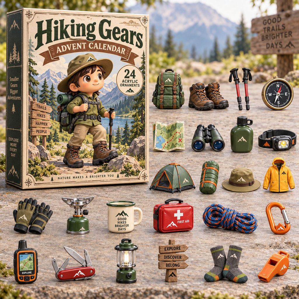 Hiking Gears Christmas Advent Calendar 2026 Xmas Gifts For Hiking Lovers