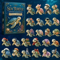 Sea Turtle Christmas Advent Calendar Christmas Countdown Turtle Lovers Xmas Gifts
