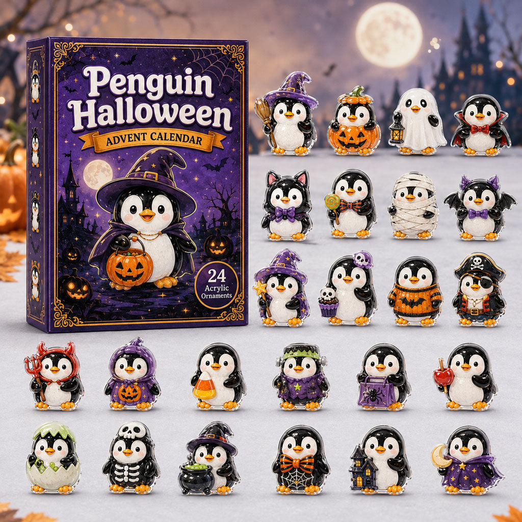 Penguin Halloween 2026 Christmas Advent Calendar Penguin Lover Halloween Gifts