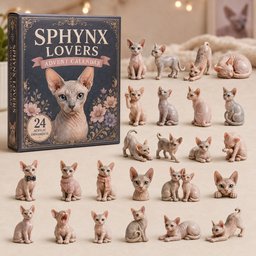 Sphynx Lovers Xmas Advent Calendar Christmas Day Countdown Gifts For Sphynx Lovers