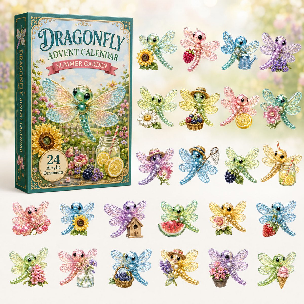 Meadow Dragonfly Christmas Advent Calendar Xmas Countdown Gifts For Dragonfly Lovers