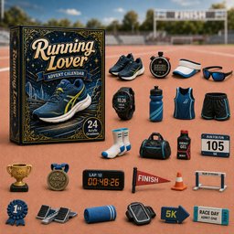 Running Lover Christmas Advent Calendar Christmas Countdown Present For Running Lover
