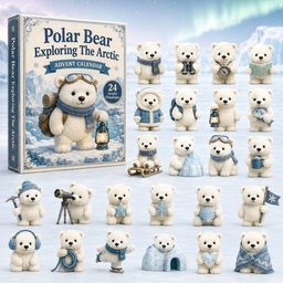 Polar Bear Exploring The Arctic Advent Calendar 24 Days Of Christmas Blindbox Polar Bear Lover Gift Ideas