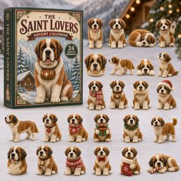 The Saint Lovers Christmas Advent Calendar Christmas Countdown St Bernard Lovers Xmas Gifts