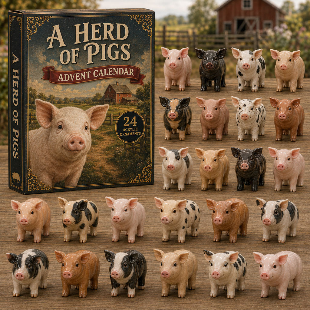 Herd Of Pigs Christmas Advent Calendar 2026 Xmas Gifts For Gift For Animal Lovers