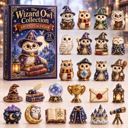 The Wizard Owl Xmas Advent Calendar Christmas Day Countdown Gifts For Owl Lovers