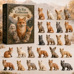 The Fox Collection Christmas Advent Calendar Xmas Calendar Countdown Gifts For Fox Lovers