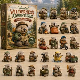 Wombat Wilderness Adventures Advent Calendar 24 Days Of Christmas Blindbox Xmas Gifts For Wombat Lover