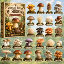 Woodland Harvest Mushrooms Advent Calendar Christmas Countdown Gifts For Mushroom Lovers